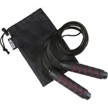 Logo trade business gift photo of: Austin soft skipping rope in recycled PET pouch