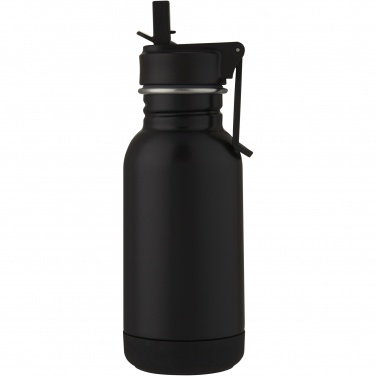 Logotrade promotional item image of: Lina 400 ml stainless steel sport bottle with straw and loop