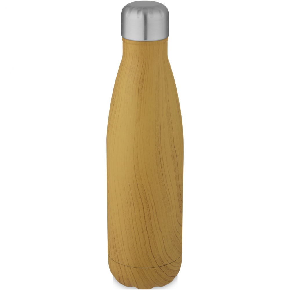 Logotrade promotional giveaway image of: Cove 500 ml vacuum insulated stainless steel bottle with wood print