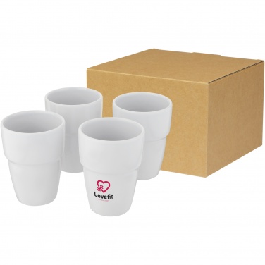 Logotrade corporate gift picture of: Staki 4-piece 280 ml stackable mug gift set