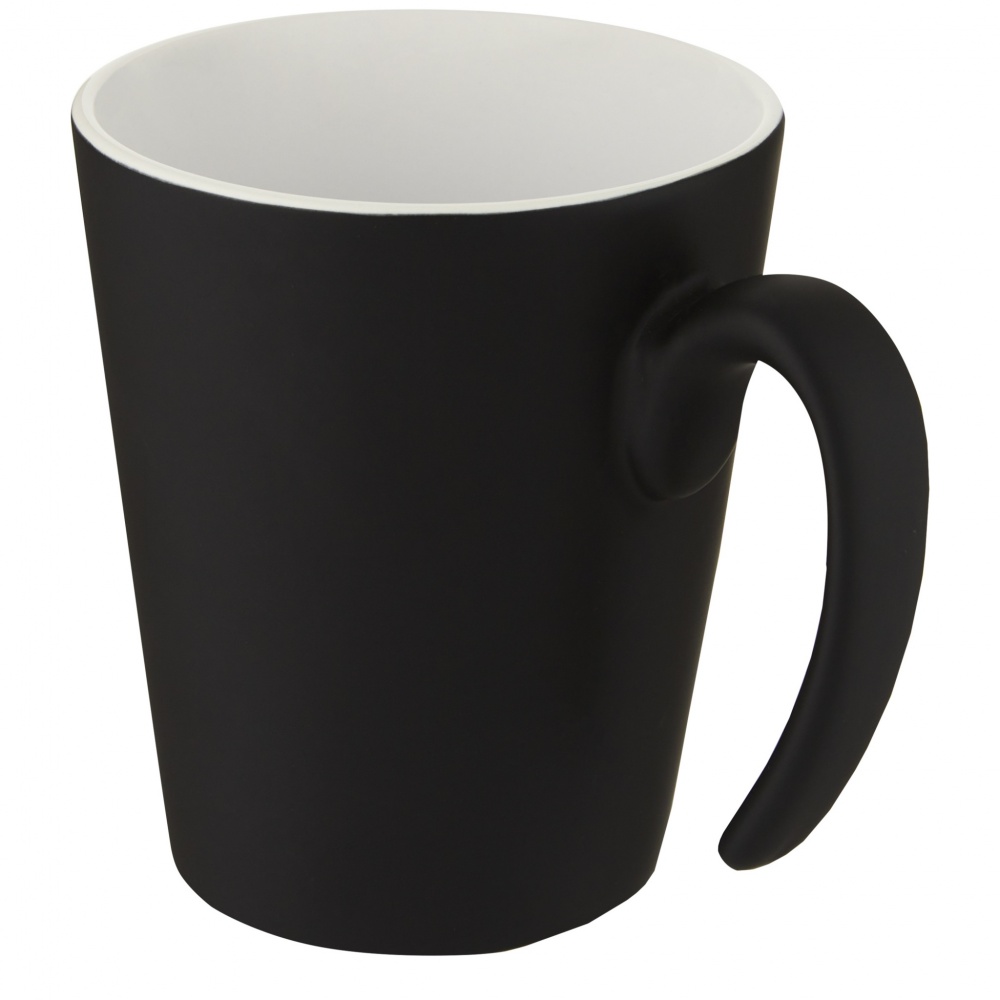 Logo trade promotional item photo of: Oli 360 ml ceramic mug with handle