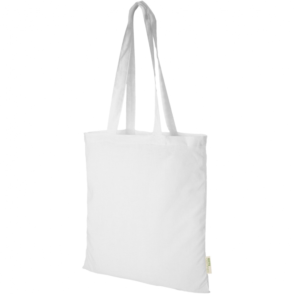 Logo trade promotional merchandise image of: Orissa 140 g/m² organic cotton tote bag 7L