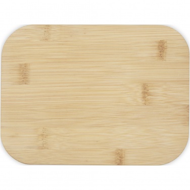Logo trade promotional merchandise photo of: Roby glass lunch box with bamboo lid