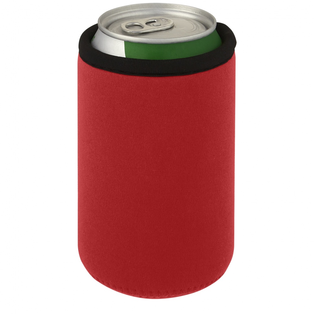 Logo trade promotional item photo of: Vrie recycled neoprene can sleeve holder