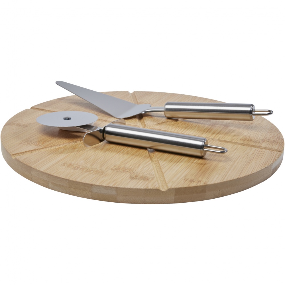 Logo trade promotional products image of: Mangiary bamboo pizza peel and tools