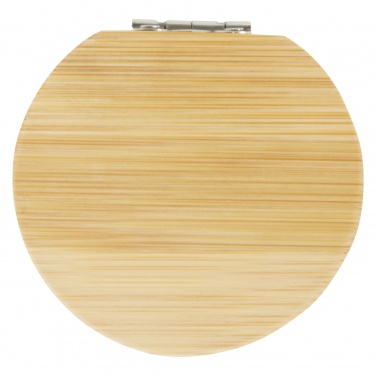 Logo trade promotional item photo of: Afrodit bamboo pocket mirror