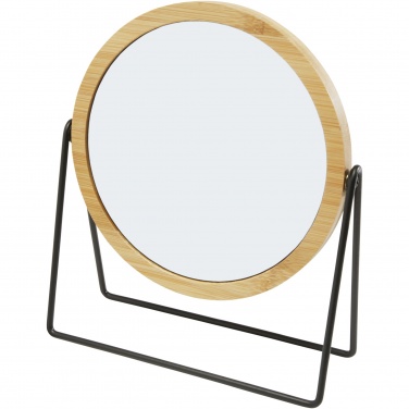 Logo trade promotional item photo of: Hyrra bamboo standing mirror