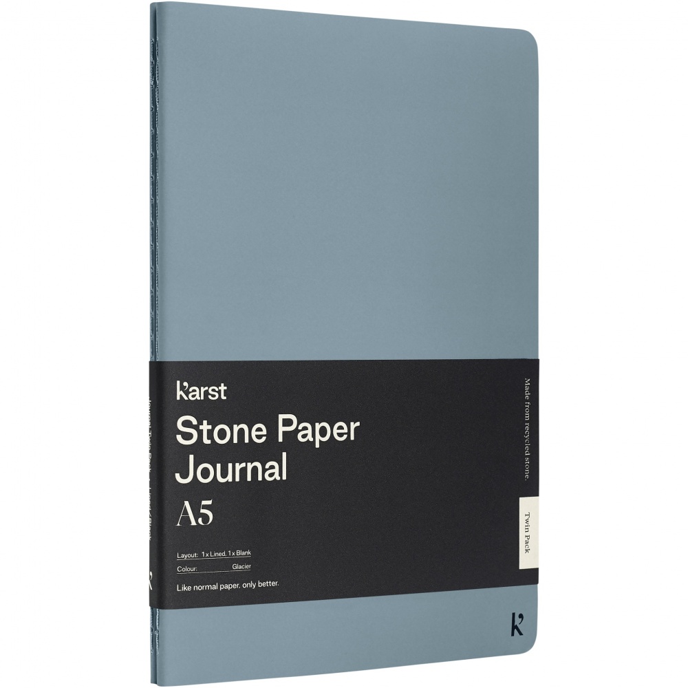 Logotrade corporate gift image of: Karst® A5 stone paper journal twin pack