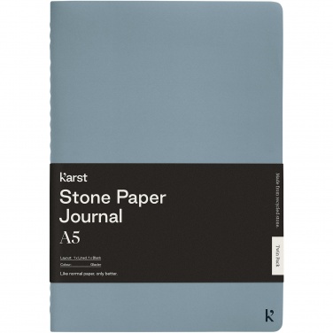Logo trade corporate gift photo of: Karst® A5 stone paper journal twin pack