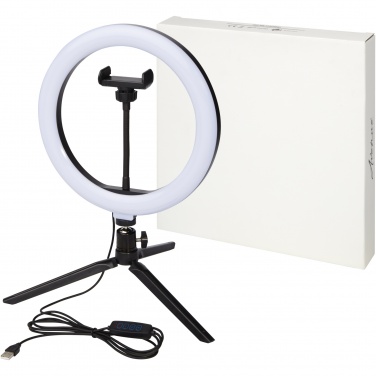 Logo trade advertising products picture of: Studio ring light for selfies and vlogging with phone holder and tripod