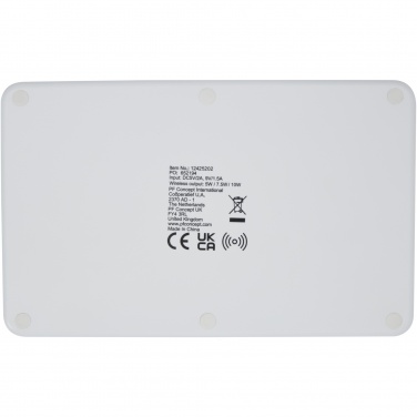 Logo trade promotional merchandise photo of: Medake 10W bamboo wireless charger