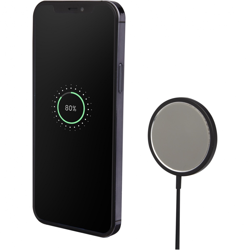 Logo trade corporate gifts image of: Magclick 15W aluminium wireless charger