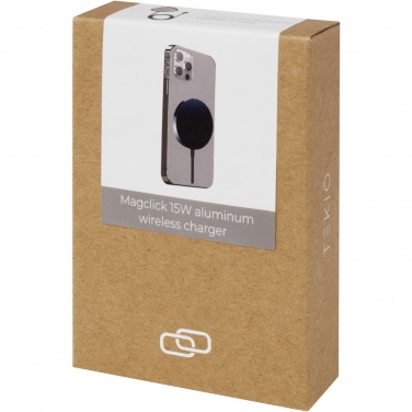 Logo trade promotional items image of: Magclick 15W aluminium wireless charger