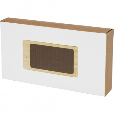 Logotrade promotional product picture of: Alata 8000 mAh bamboo solar power bank
