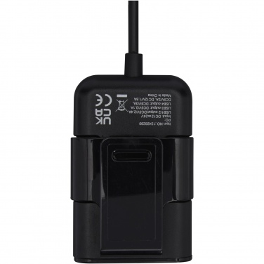 Logotrade promotional products photo of: Pilot dual car charger with QC 3.0 dual back seat extended charger