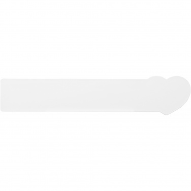 Logo trade promotional gifts image of: Tait 15 cm heart-shaped recycled plastic ruler