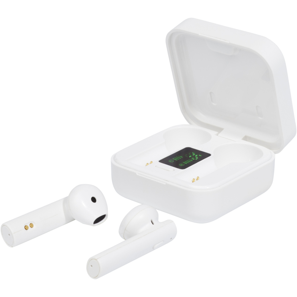 Logotrade promotional product picture of: Tayo solar charging TWS earbuds 