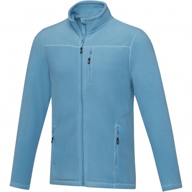Logotrade promotional products photo of: Amber men's GRS recycled full zip fleece jacket