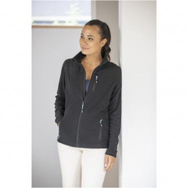 Logo trade promotional gifts picture of: Amber women's GRS recycled full zip fleece jacket