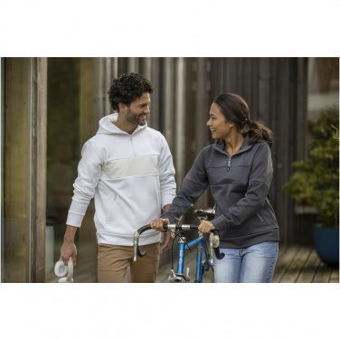 Logotrade promotional gift image of: Sayan men's half zip anorak hooded sweater