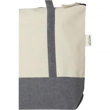Logotrade corporate gift picture of: Repose 320 g/m² recycled cotton zippered tote bag 10L