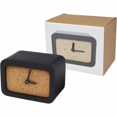 Logo trade promotional merchandise photo of: Momento wireless limestone charging desk clock