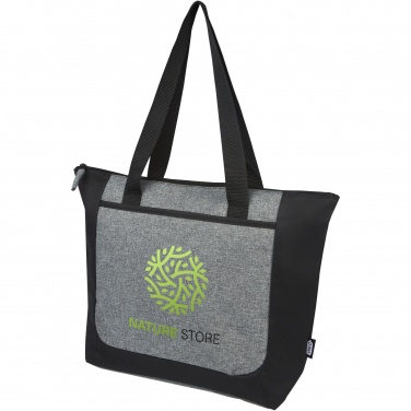 Logotrade promotional item picture of: Reclaim GRS recycled two-tone zippered tote bag 15L