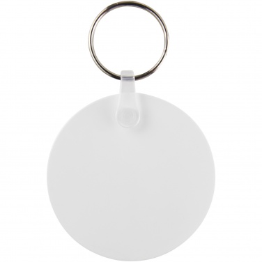 Logo trade promotional gifts image of: Tait circle-shaped recycled keychain