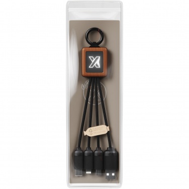 Logo trade promotional gifts image of: SCX.design C19 wooden easy to use cable