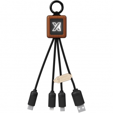 Logo trade promotional gifts picture of: SCX.design C19 wooden easy to use cable