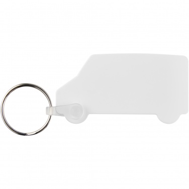 Logotrade promotional merchandise picture of: Tait van-shaped recycled keychain