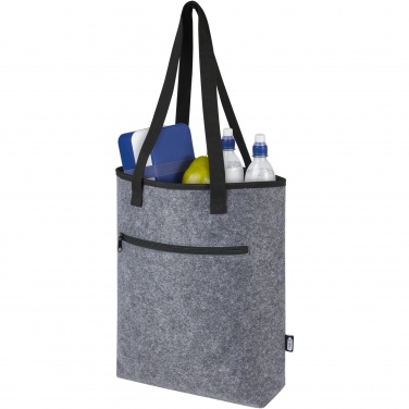 Logo trade promotional gifts image of: Felta GRS recycled felt cooler tote bag 12L