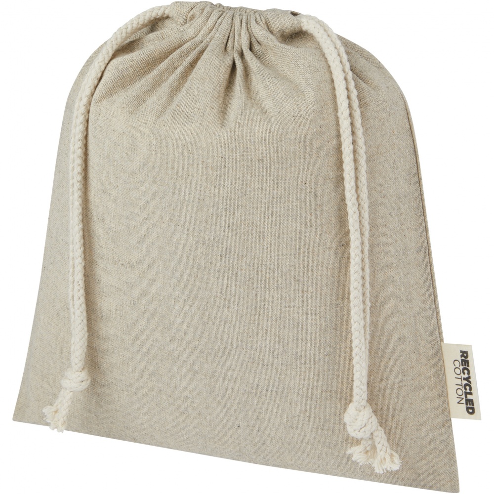 Logo trade business gifts image of: Pheebs 150 g/m² GRS recycled cotton gift bag medium 1.5L