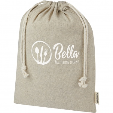 Logotrade business gift image of: Pheebs 150 g/m² GRS recycled cotton gift bag large 4L