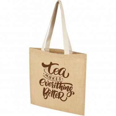 Logo trade promotional merchandise picture of: Juta 300 g/m² jute tote bag 7L