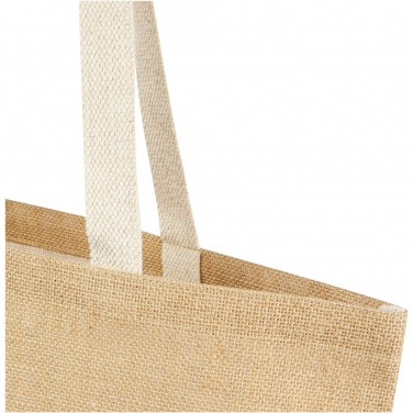 Logo trade promotional giveaways picture of: Juta 300 g/m² jute tote bag 12L