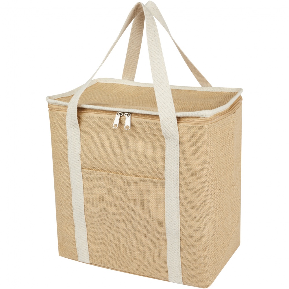 Logo trade promotional gift photo of: Juta 300 g/m² jute cooler bag 19L