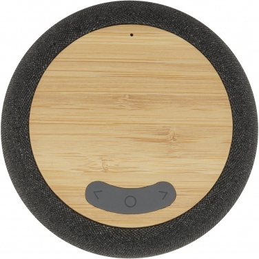 Logo trade advertising product photo of: Ecofiber bamboo/RPET Bluetooth® speaker and wireless charging pad