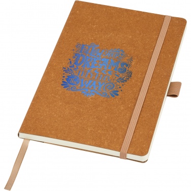 Logo trade promotional product photo of: Kilau recycled leather notebook 
