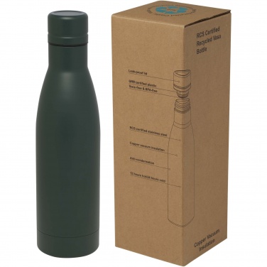 Logo trade corporate gifts picture of: Vasa 500 ml RCS certified recycled stainless steel copper vacuum insulated bottle