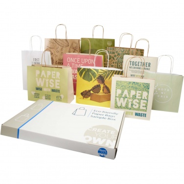 Logo trade business gift photo of: Agricultural waste and kraft paper bags sample box