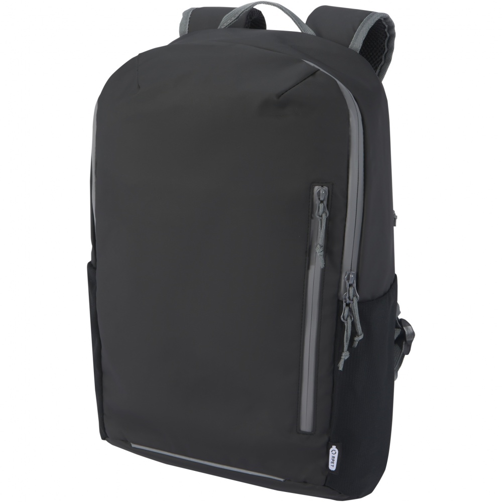 Logo trade promotional merchandise picture of: Aqua 15" GRS recycled water resistant laptop backpack 21L