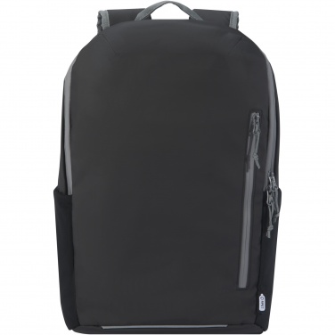 Logo trade promotional gifts picture of: Aqua 15" GRS recycled water resistant laptop backpack 21L