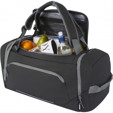 Logo trade promotional items image of: Aqua GRS recycled water resistant duffel backpack 35L