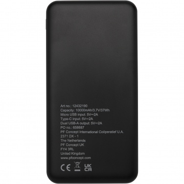 Logotrade promotional item picture of: Loop 10.000 mAh recycled plastic power bank 