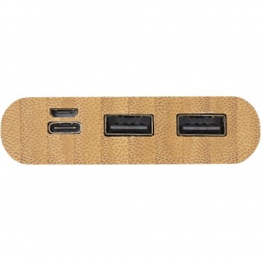 Logo trade promotional gifts picture of: Tulda 10.000 mAh bamboo power bank