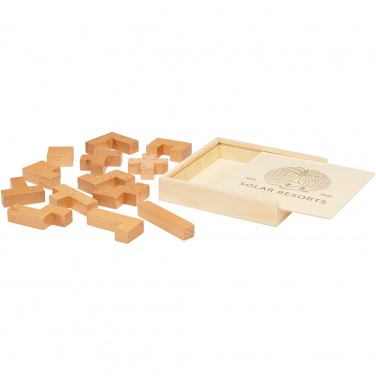 Logo trade promotional merchandise photo of: Bark wooden puzzle