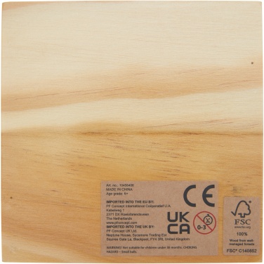 Logotrade corporate gift image of: Strobus wooden tic-tac-toe game