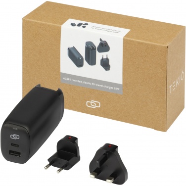 Logo trade promotional items picture of: ADAPT 25W recycled plastic PD travel charger