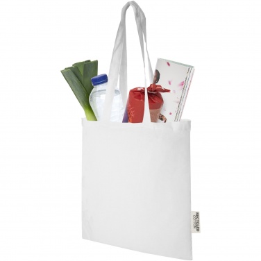 Logo trade promotional items picture of: Madras 140 g/m2 GRS recycled cotton tote bag 7L